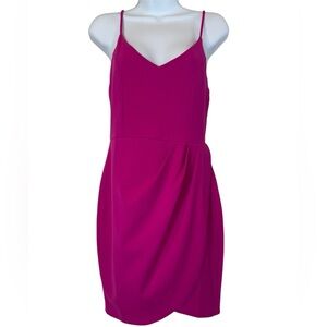 Lulu's Vibrant Pink Mini Dress New without Tags